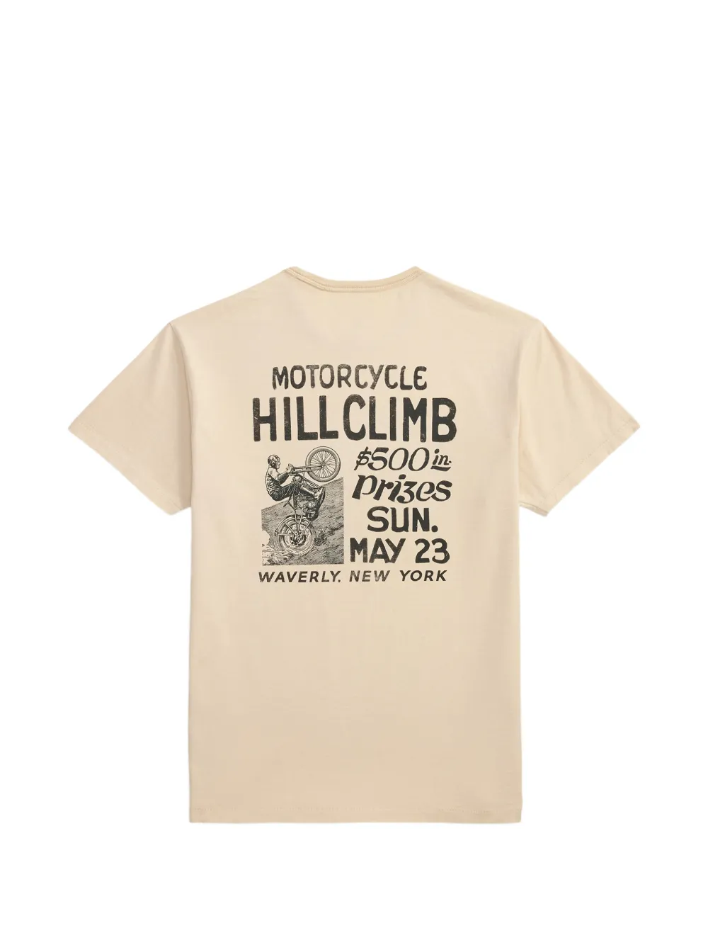 Ralph Lauren RRL T-shirt met grafische print Beige