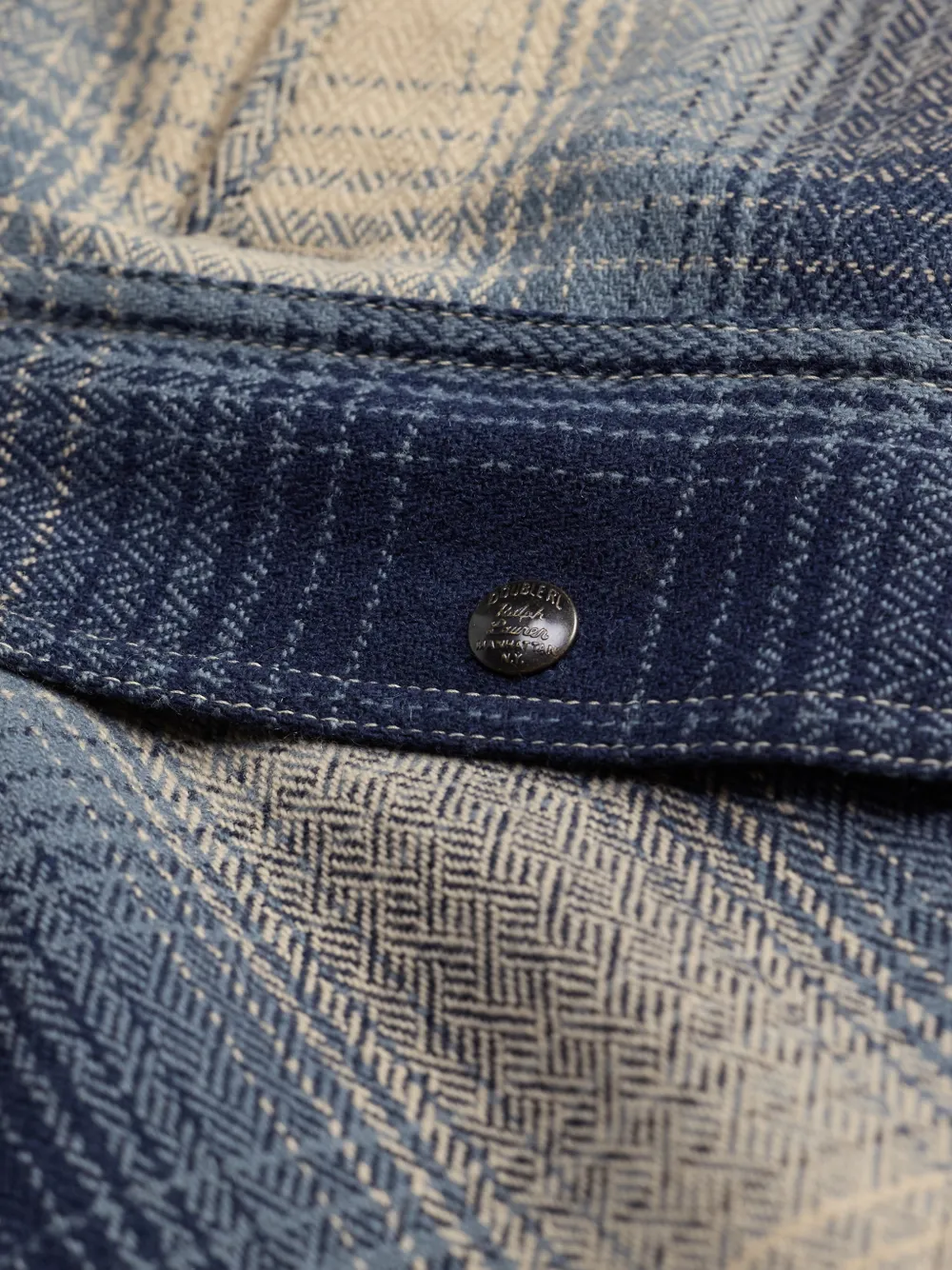 Ralph Lauren RRL Geruit wollen overhemd Blauw