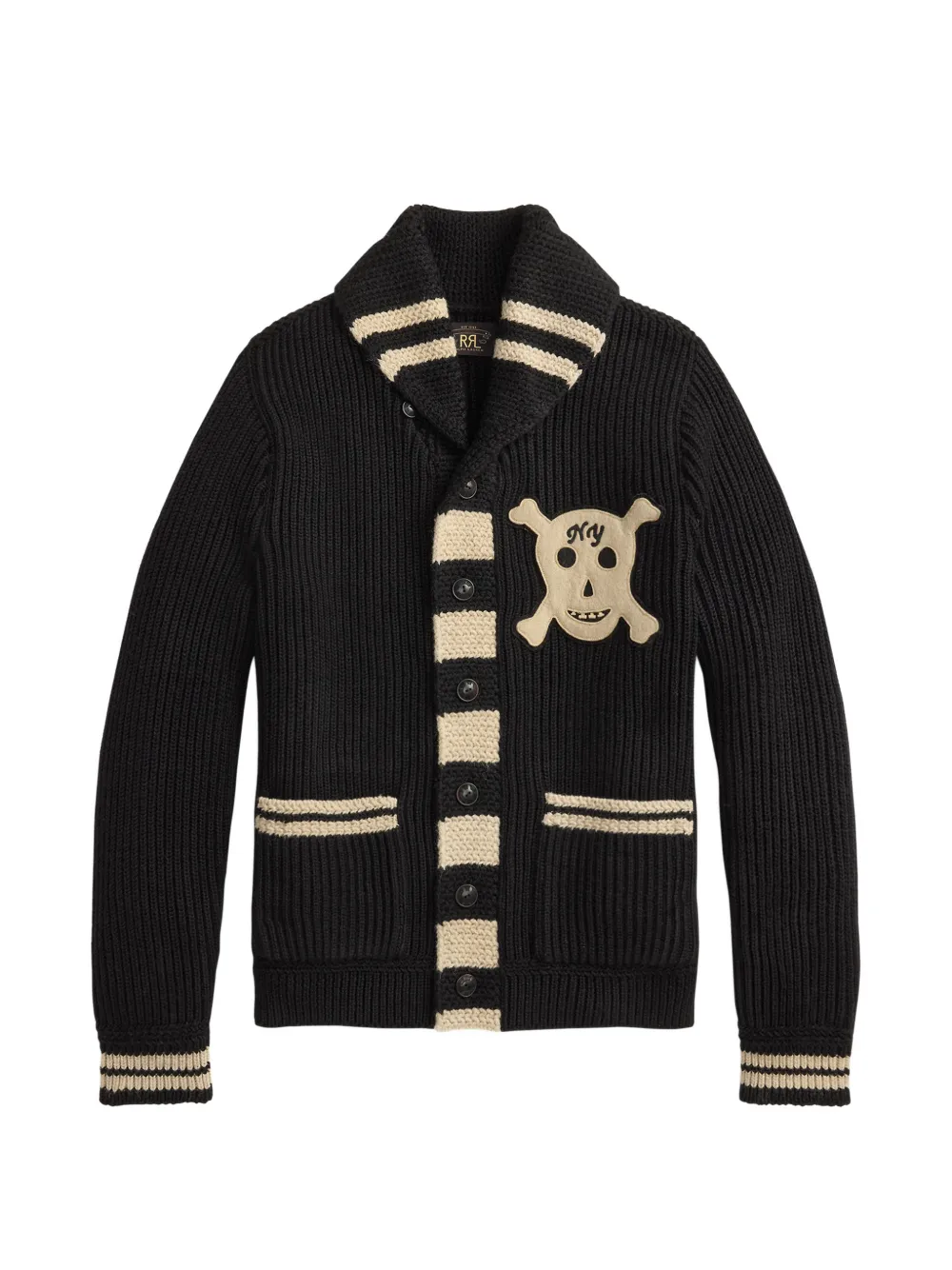 Ralph Lauren RRL Cardigan con applicazione - Nero