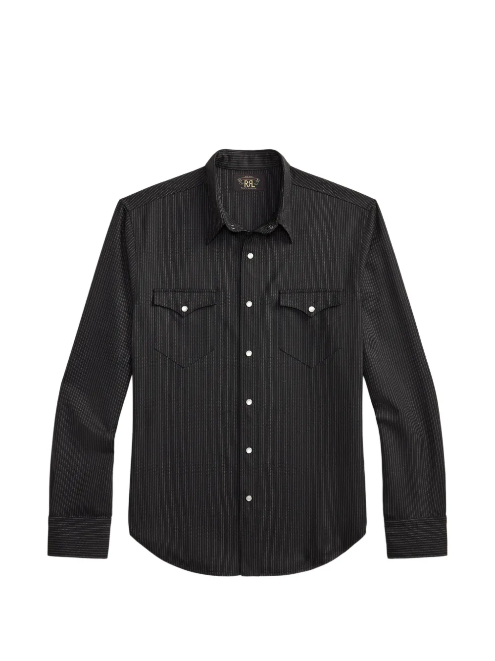 Ralph Lauren RRL Hemd mit Nadelstreifen - Schwarz