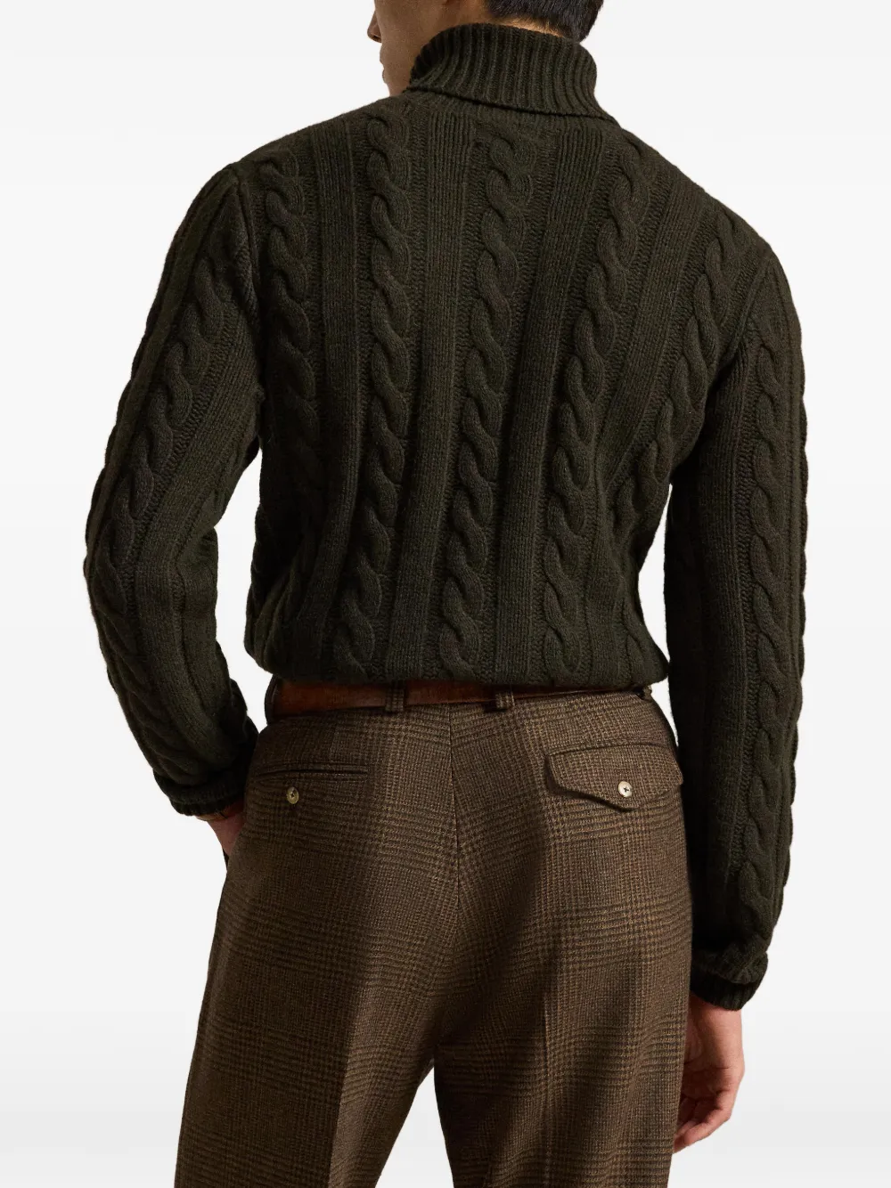 Polo Ralph Lauren Kabelgebreide coltrui Groen