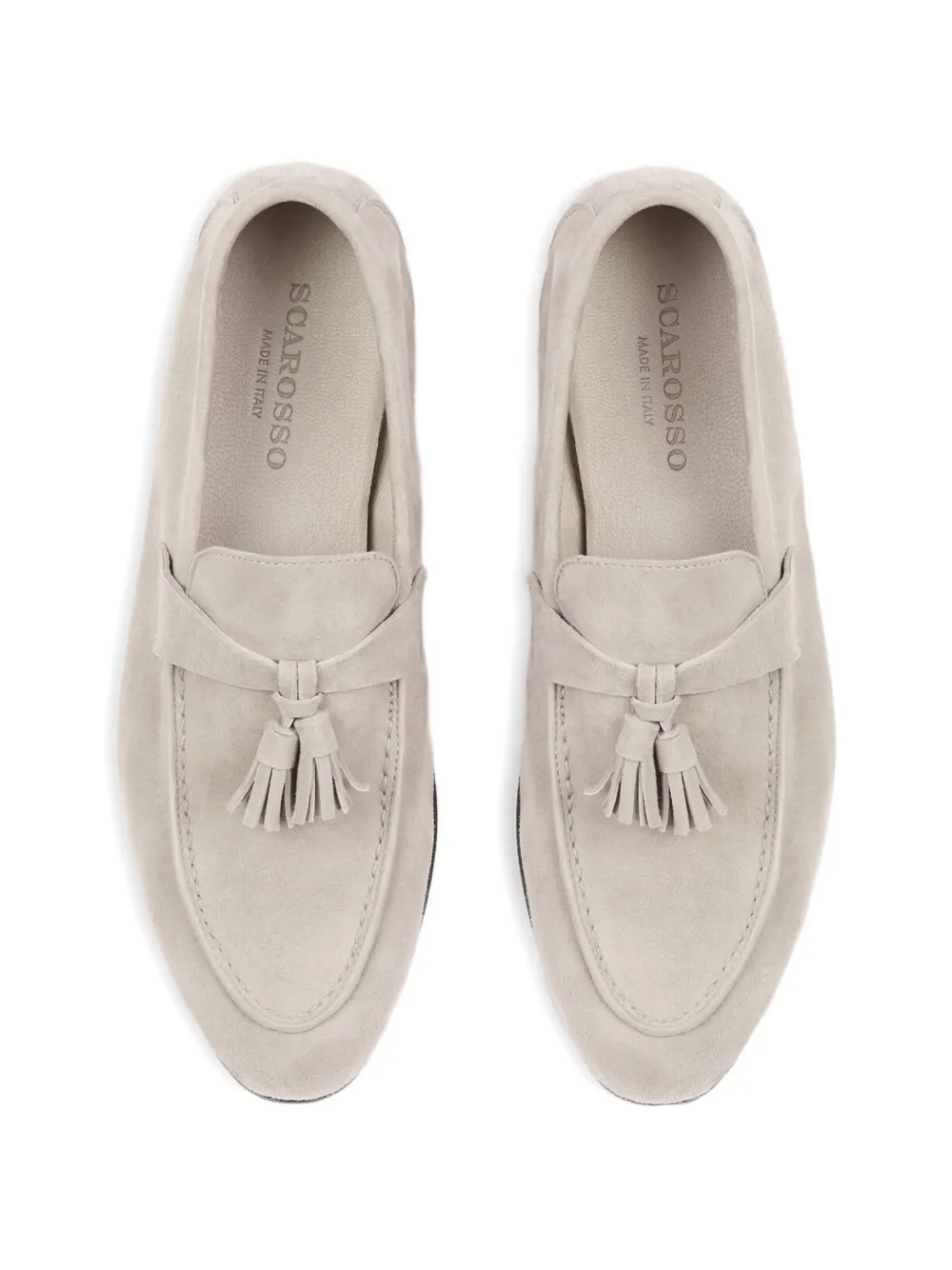 Scarosso Luisa loafers met kwastje Beige
