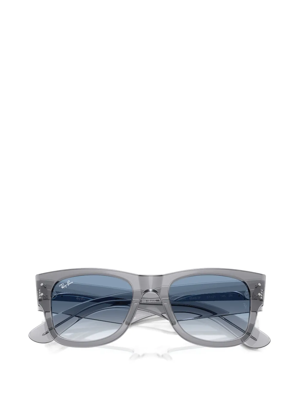 Ray-Ban Mega Wayfarer zonnebril met vierkant montuur Grijs