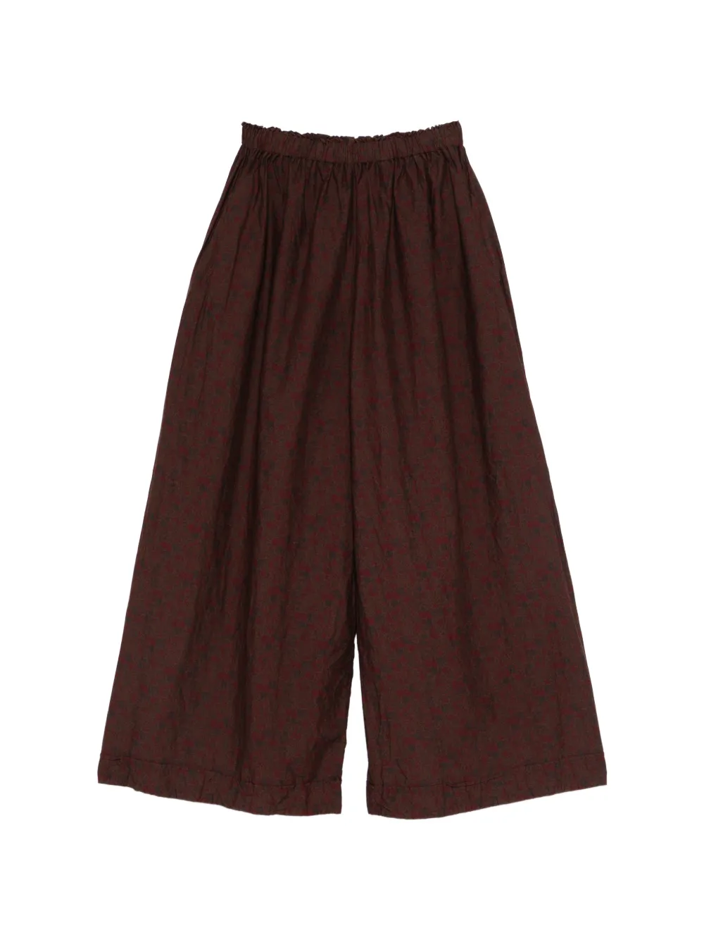 Daniela Gregis elasticated-waistband palazzo pants - Marrone
