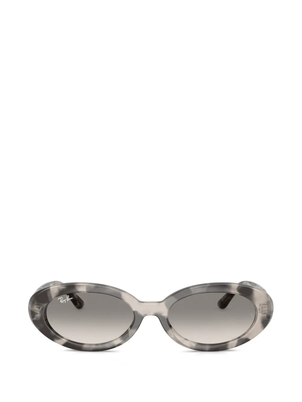 Ray-Ban mottled oval-frame sunglasses - Grigio