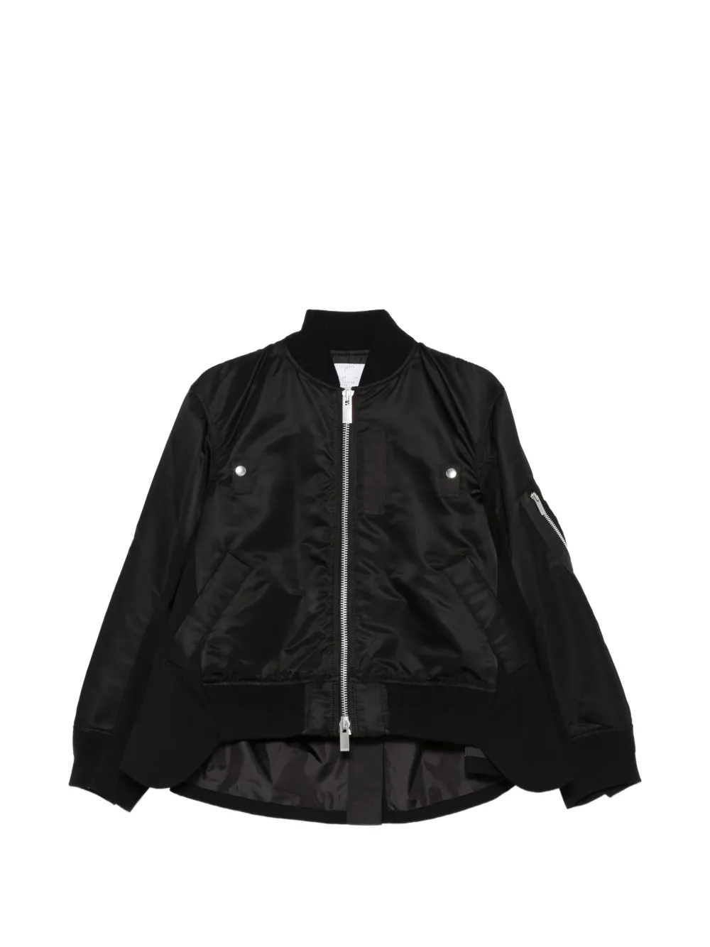sacai zip-pocket bomber jacket - Schwarz