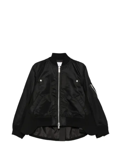 sacai veste bomber à poches zippées