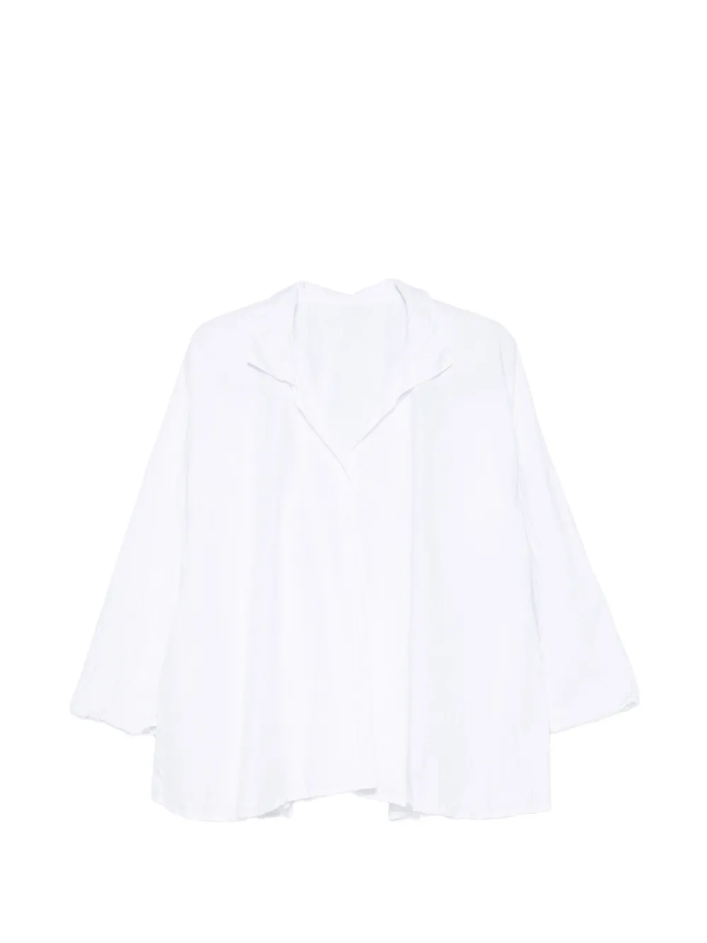 Daniela Gregis V-neck long-sleeved shirt - Bianco