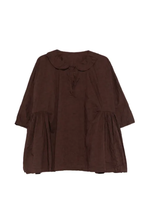 Daniela Gregis round-ollar crinkled blouse