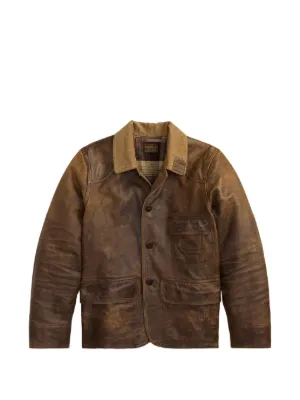 Ralph Lauren RRL Bradley レザージャケット | ブラウン | FARFETCH JP