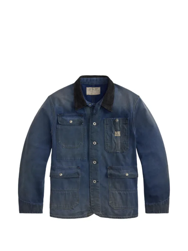 RRL Ralph Lauren デニムジャケット　リネン混　濃紺　メタルボタン 34823004_67445446_600.jpg