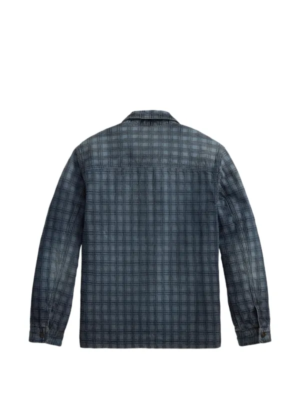 Ralph Lauren RRL check-pattern Cotton Jacket | Blue | FARFETCH
