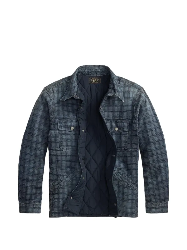 Ralph Lauren RRL check-pattern Cotton Jacket | Blue | FARFETCH