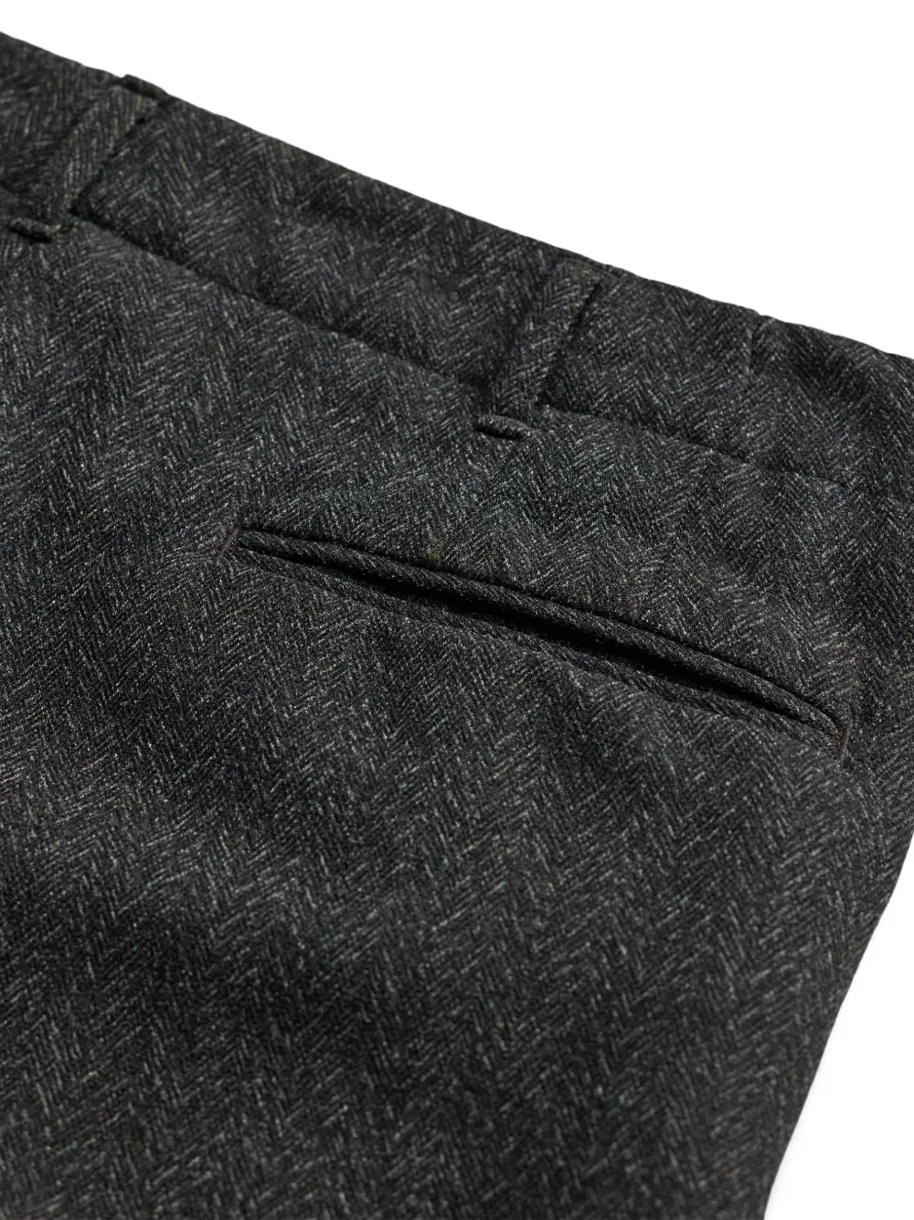Ralph Lauren RRL Broek met visgraatpatroon Grijs