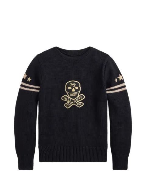 Ralph Lauren RRL skull-patch star-embroidered sweater