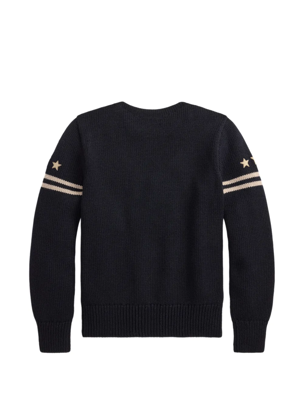 Ralph Lauren RRL Trui met geborduurde ster en doodskoppatch Blauw