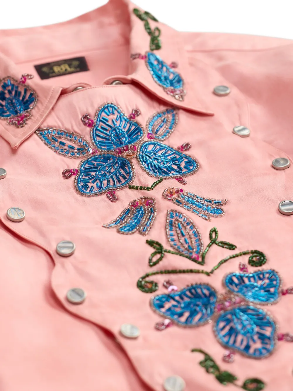 Ralph Lauren RRL Verfraaid shirt Roze