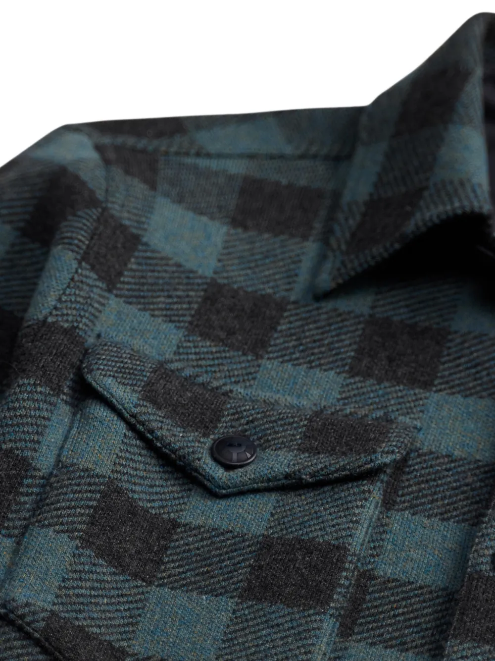 Ralph Lauren RRL Geruit button-down shirtjack Blauw