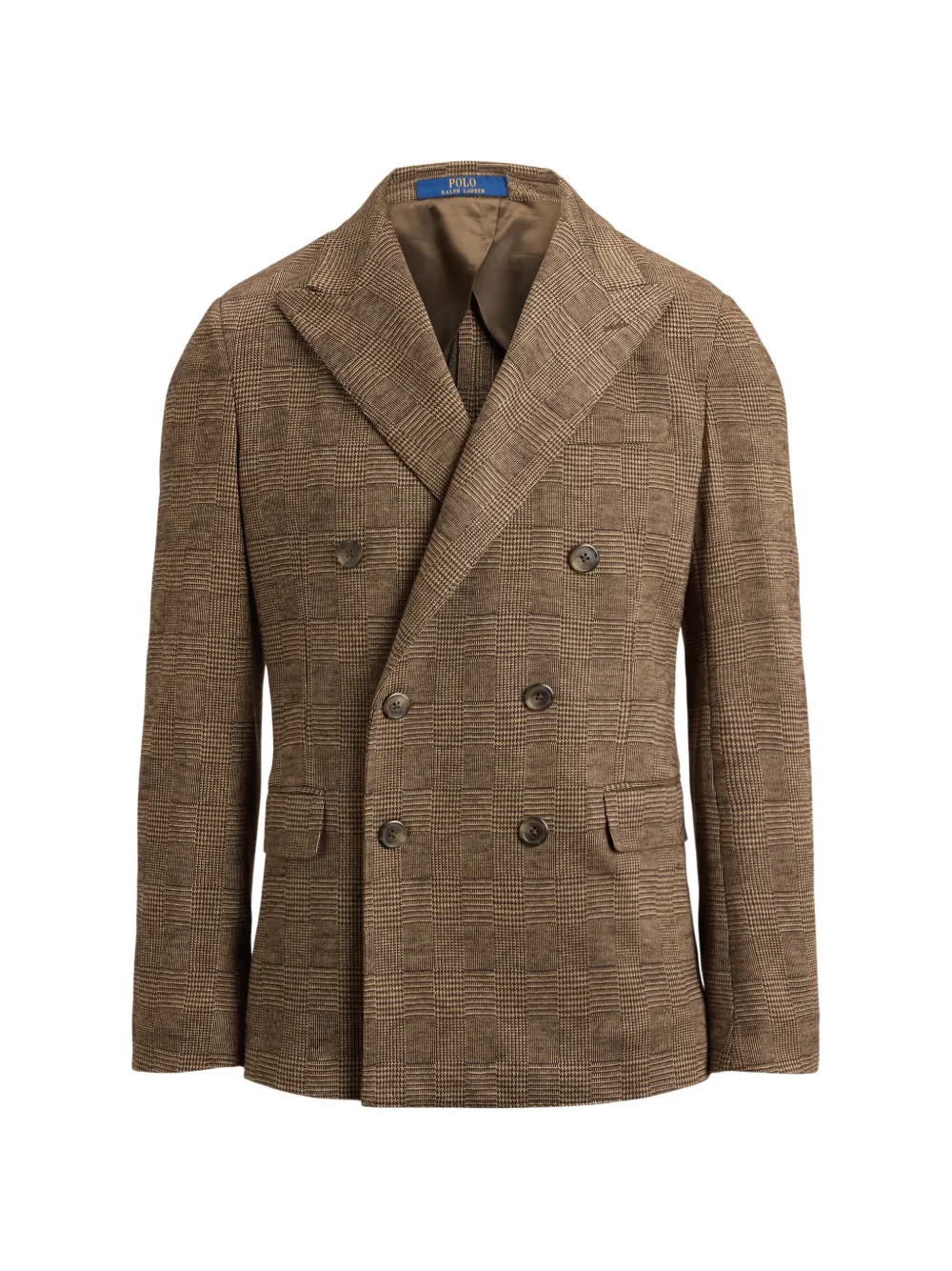 Polo Ralph Lauren Giacca doppiopetto Polo Soft a quadri - Marrone