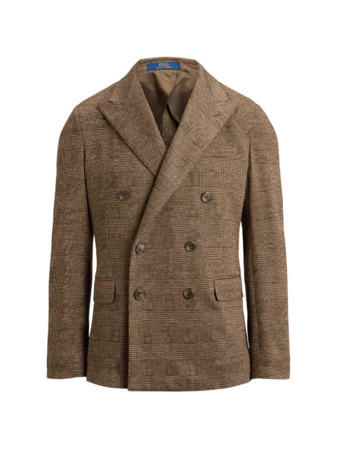 Polo Ralph Lauren Polo Soft double-breasted check jacket