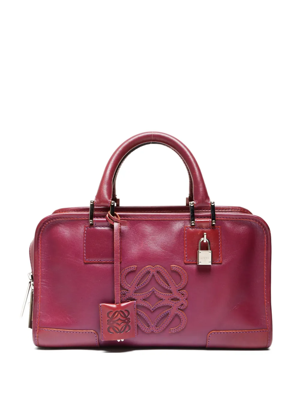 Loewe Pre-Owned 2000s 28 Amazona leather handbag - Viola