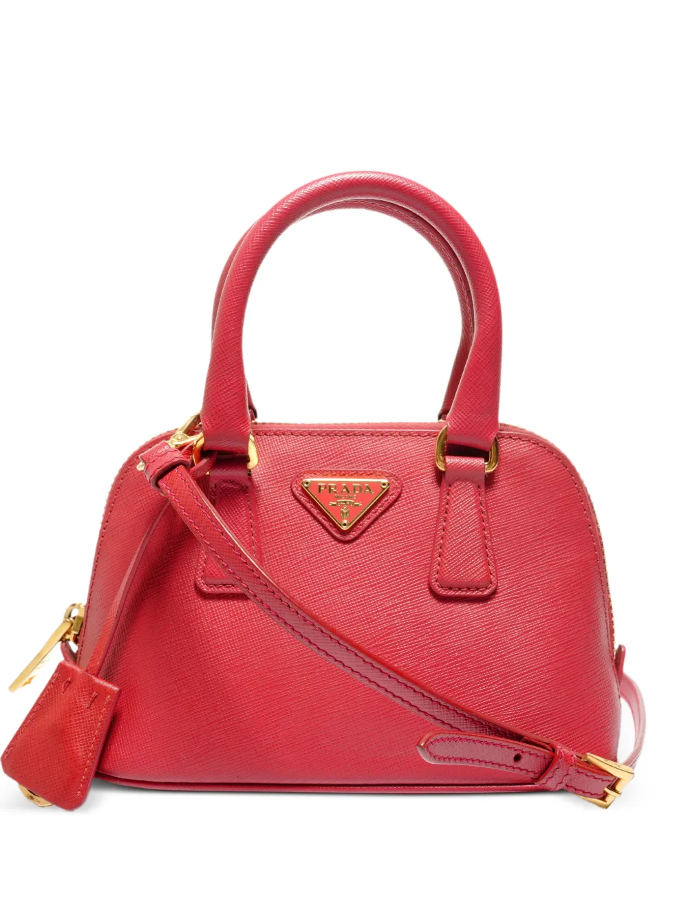 Prada Pre-Owned 2010-2020s 2way leather mini bag - Rosso