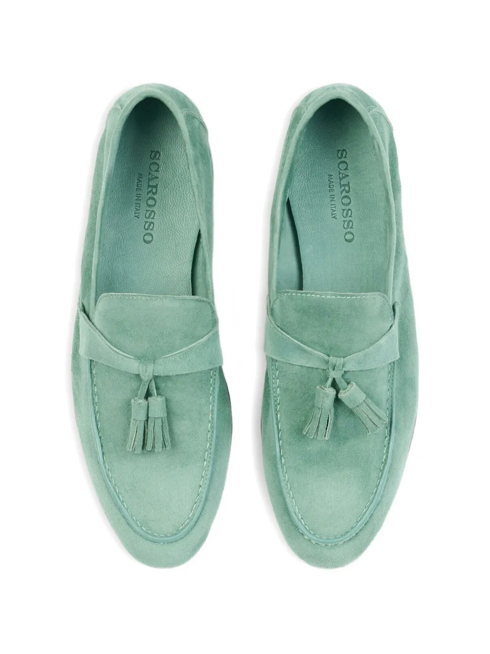 Scarosso Luisa loafers met kwastje Groen