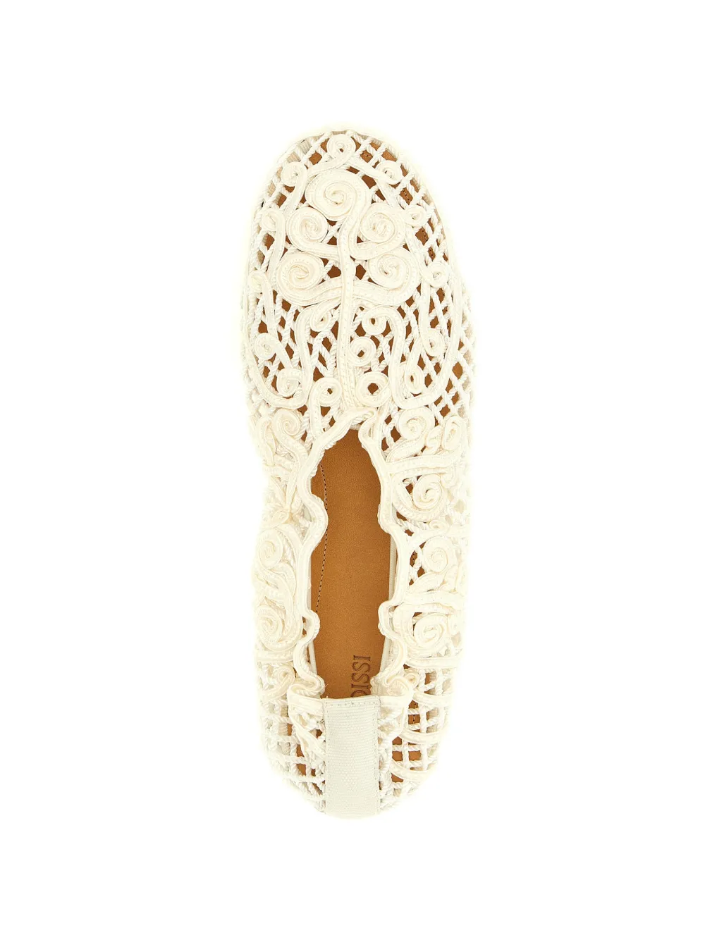 Odissi Iris Crocheted Braided Ballet Flats - Neutrals 