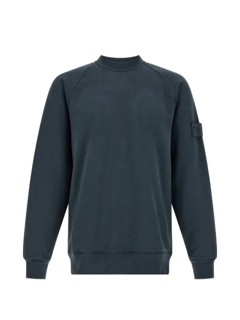 Stone Island patch crew-neck sweatshirt