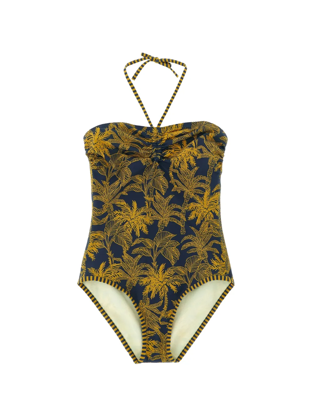 ERES tie-neck printed swimsuit - Blu