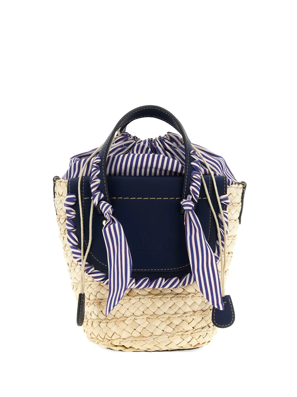 CUBA LAB x San Pa 'Habanera woven leather bucket bag - Toni neutri