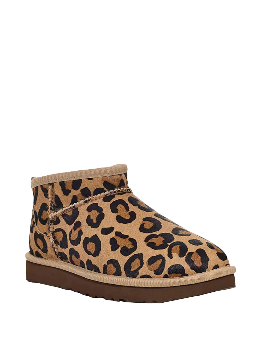 UGG leopard-print ankle boots Beige