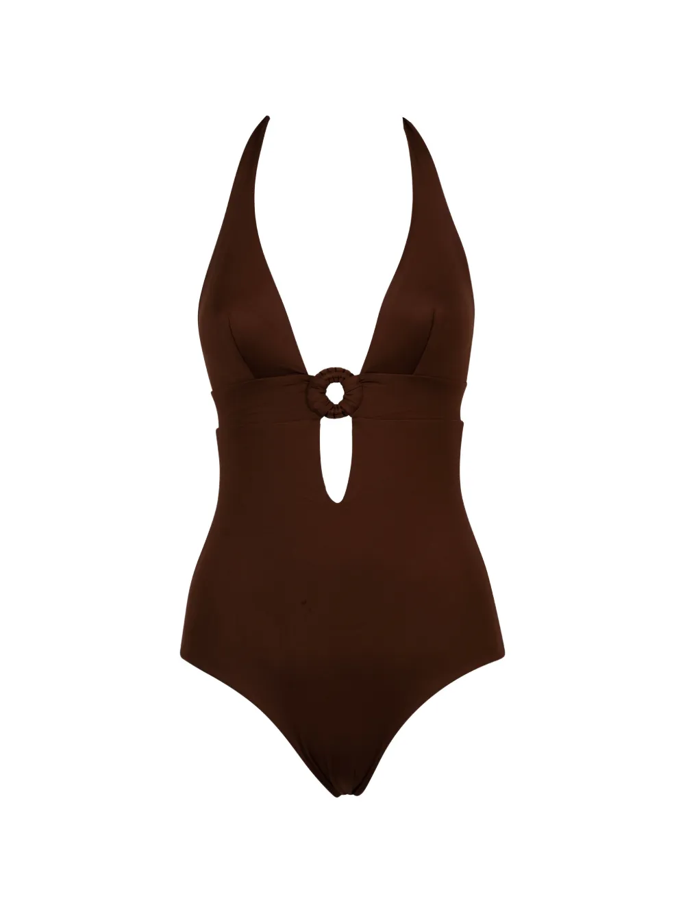 Fisico ring swimsuit - Braun