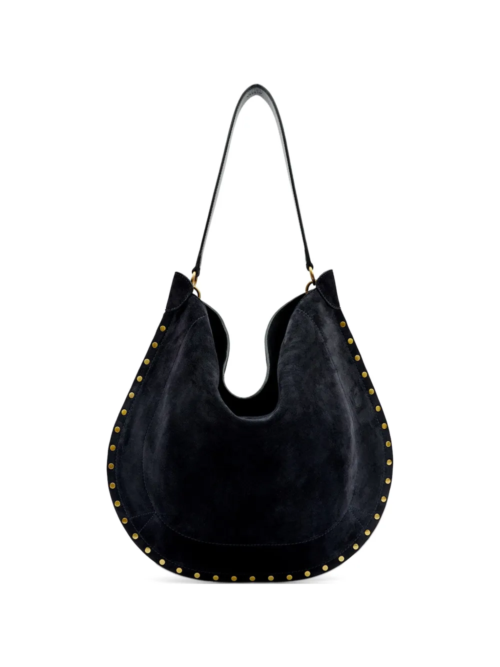 ISABEL MARANT Oskon studded suede shoulder bag - Schwarz