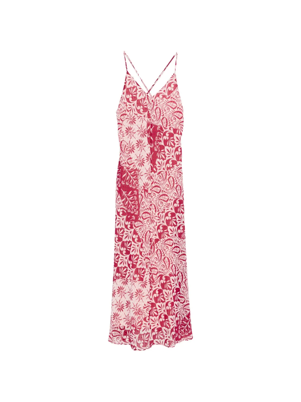 Marella Radura floral cami midi dress - Rosso