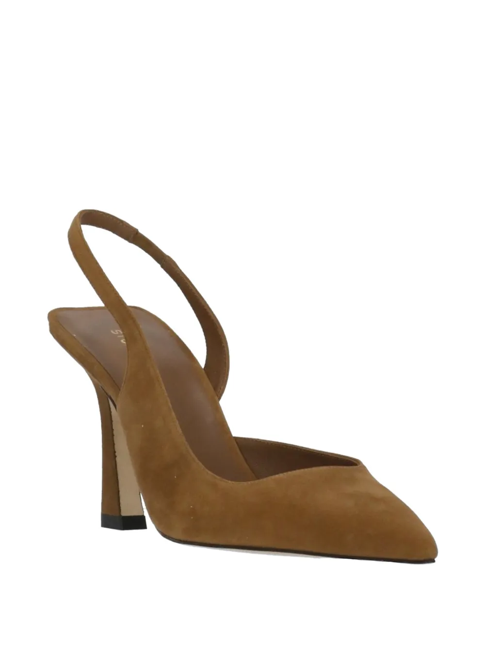Stuart Weitzman Vinnie suède slingback pumps Beige