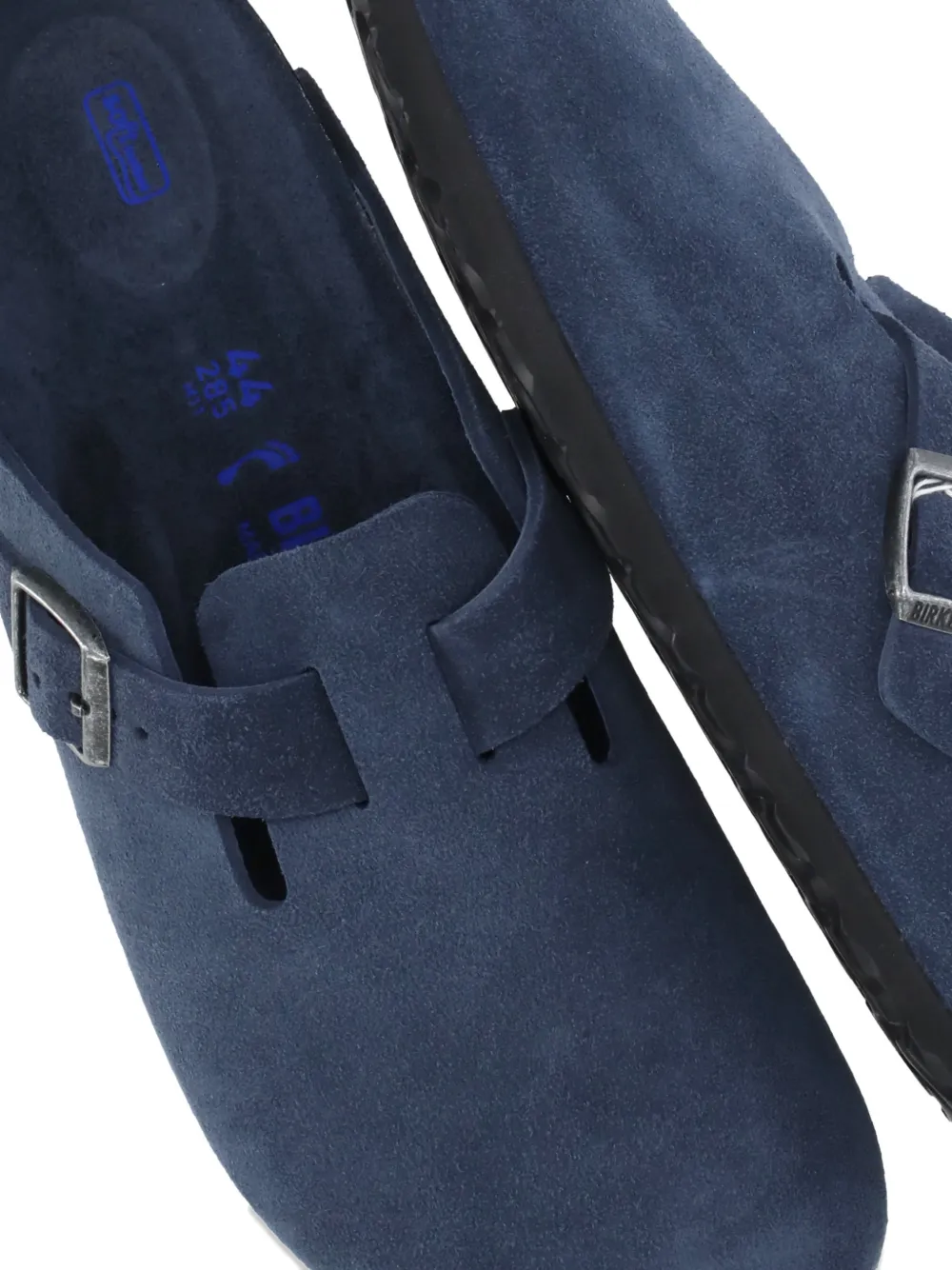 Birkenstock Boston muiltjes met gespdetail Blauw