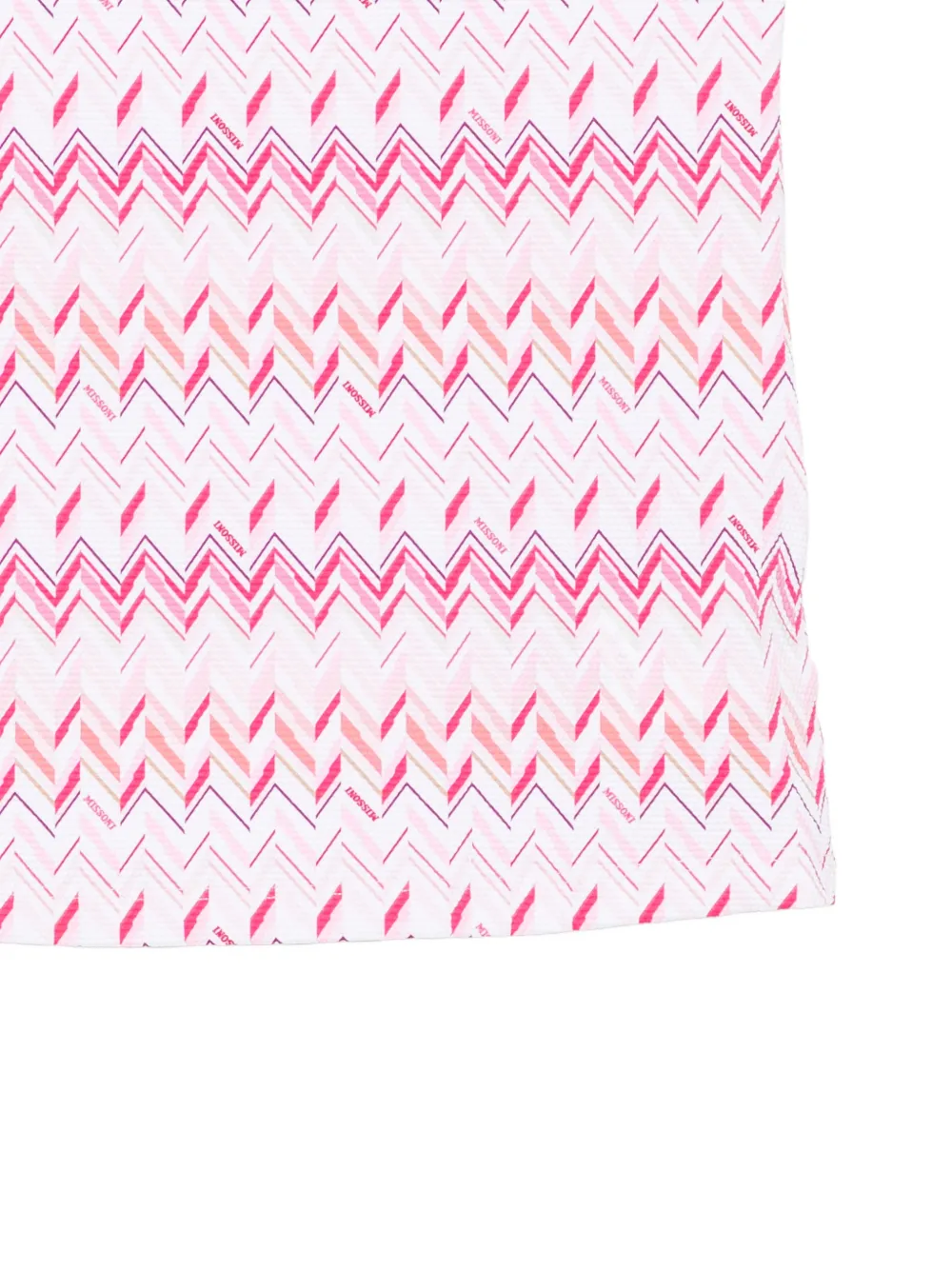 Missoni Kids Top met chevron patroon Roze