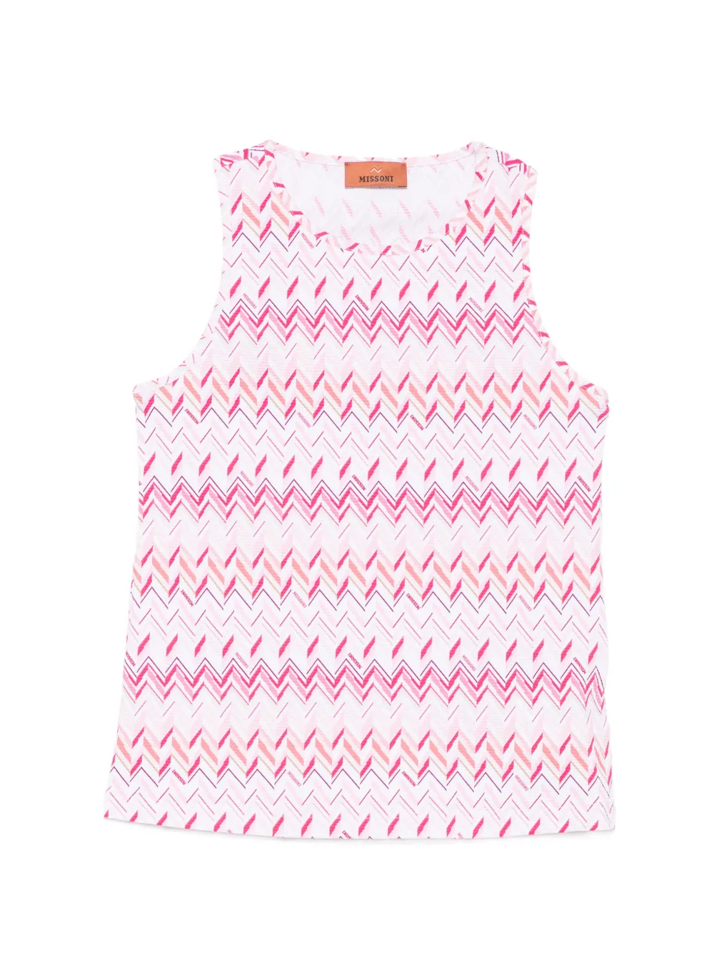 Missoni Kids chevron-pattern top - Rosa