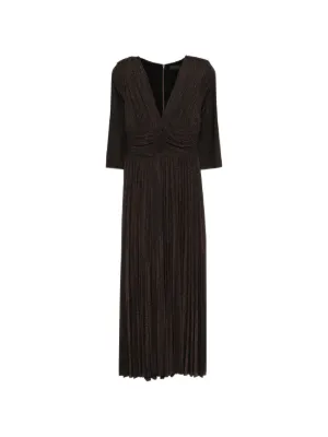 strapless open back dress Zara Black Lace Pleated Midi Dress  The Hangout