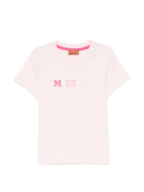 Missoni Kids playera con logo estampado