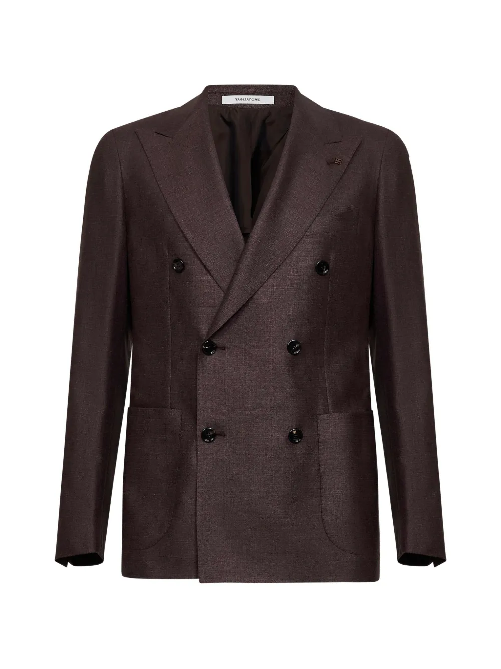 Tagliatore peak-lapel double-breasted blazer - Brown