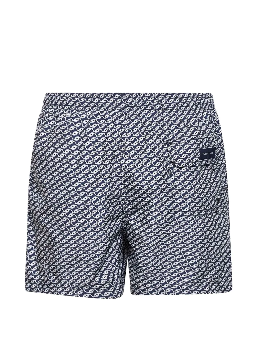 Tagliatore Zwembroek met geometrische print Blauw