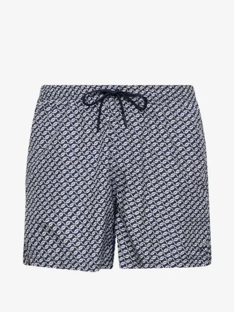 Tagliatore geometric-print swim shorts