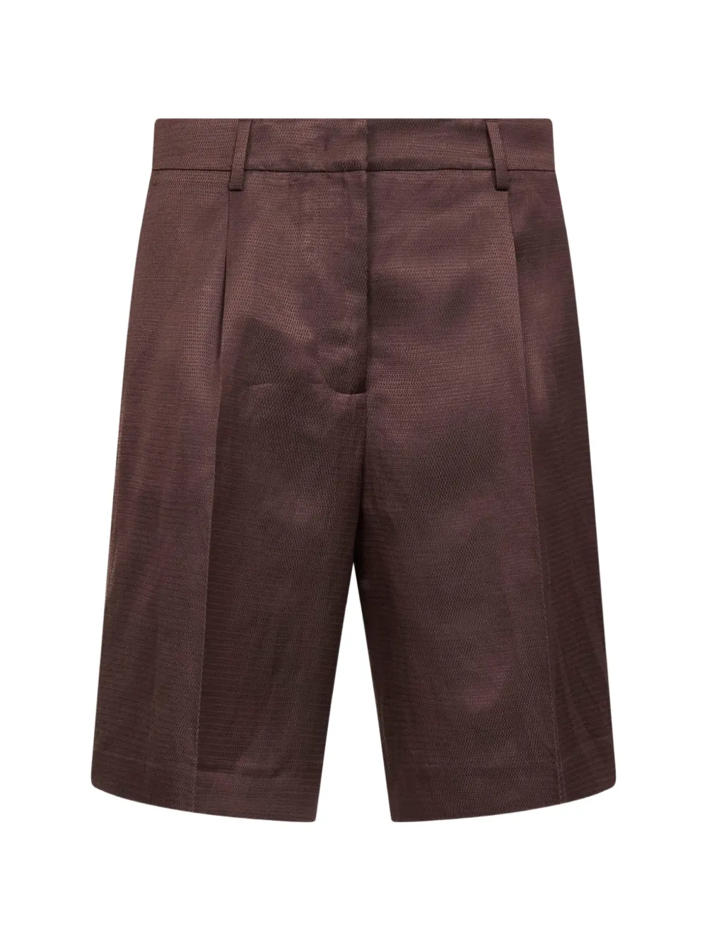 PT Torino pleated shorts - Marrone
