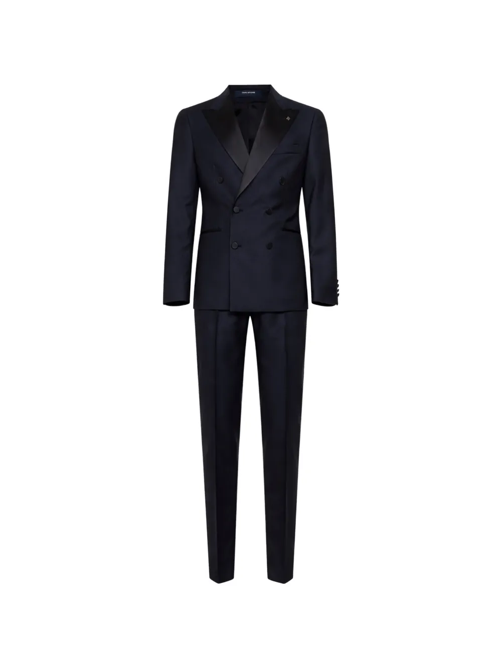 Tagliatore double-breasted jacquard suit - Blau