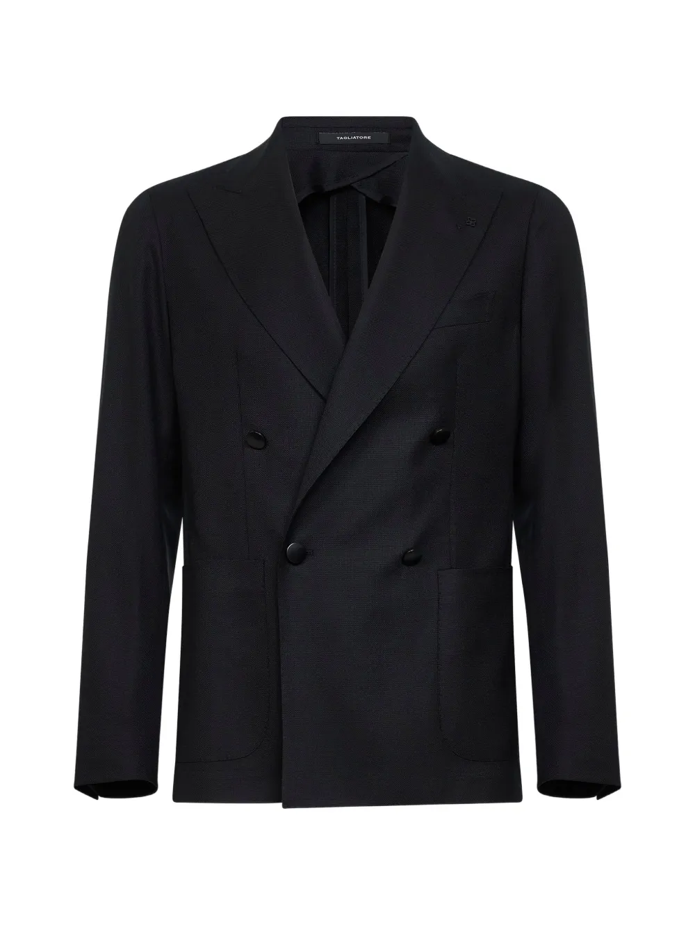 Tagliatore double-breasted peak-lapel blazer - Nero