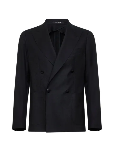 Tagliatore double-breasted peak-lapel blazer