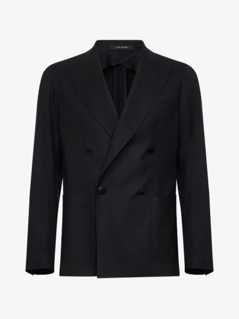 Tagliatore double-breasted peak-lapel blazer