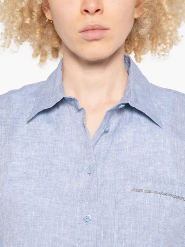 Peserico Button Shirt | Blue | FARFETCH